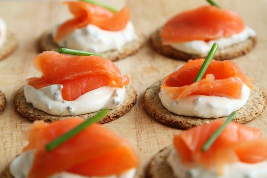 Salmon hors d'oeuvres